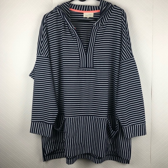 melloday striped hoodie